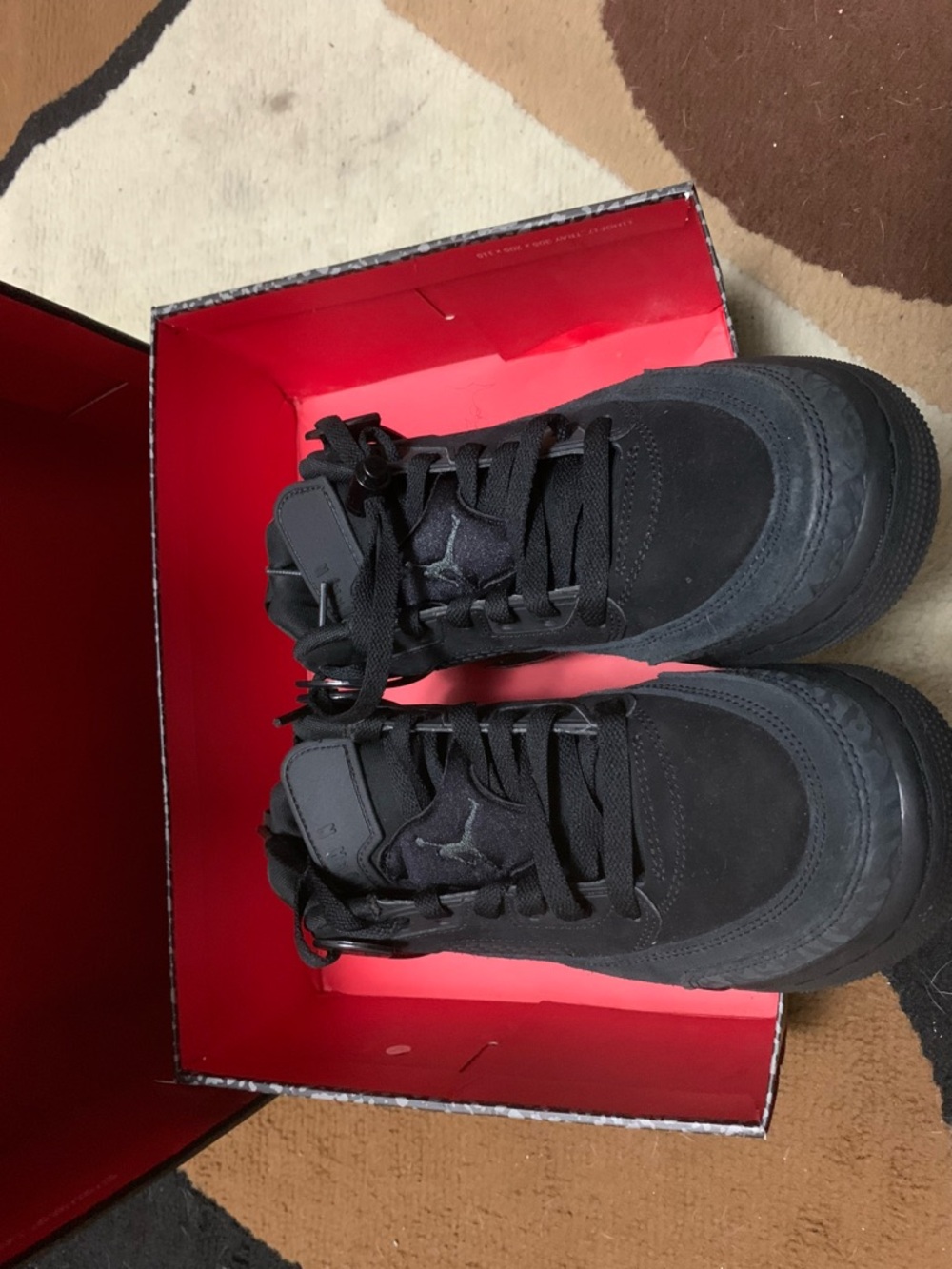 Jordan Black Suede High-Top Sneakers